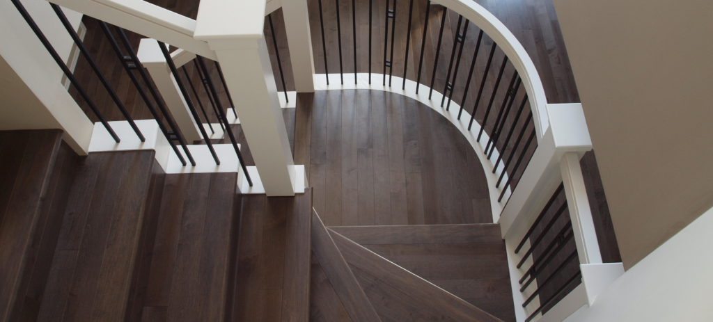 residential staircase hardwood flooring